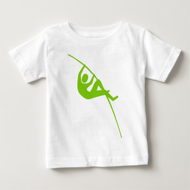 Pole Vaulting - Martian Grönt T Shirt (Framsida)