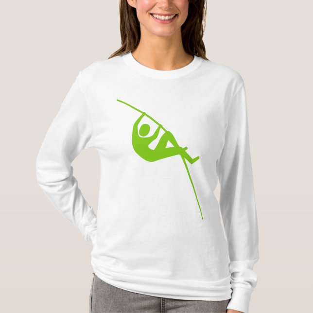 Pole Vaulting - Martian Grönt Tee (Framsida)