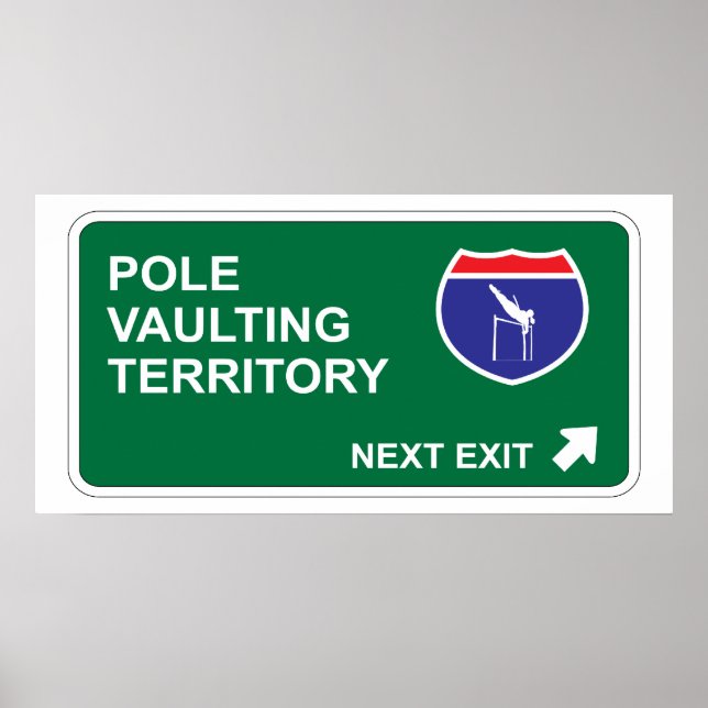 Pole Vaulting Next Exit Poster (Framsidan)