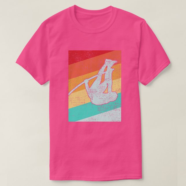 Pole Vaulting Retro 2 T Shirt (Design framsida)