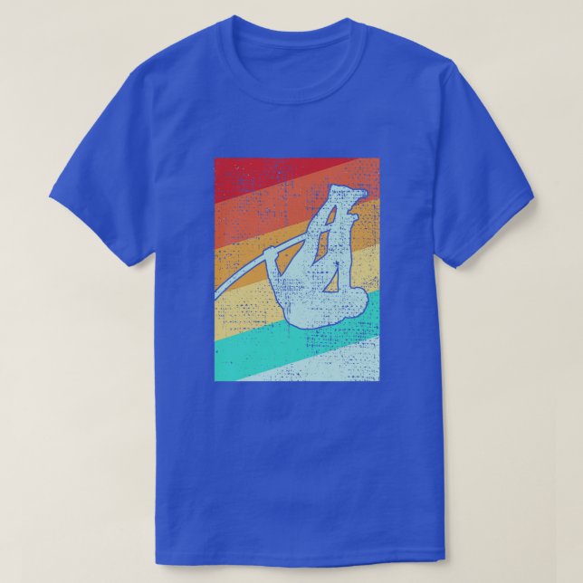 Pole Vaulting Retro 2 T Shirt (Design framsida)
