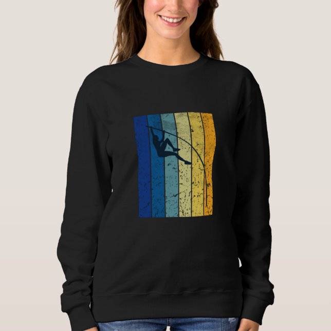 Pole Vaulting Retro T Shirt (Framsida)