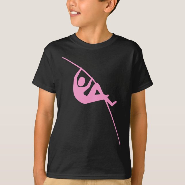Pole Vaulting - Rosa T Shirt (Framsida)