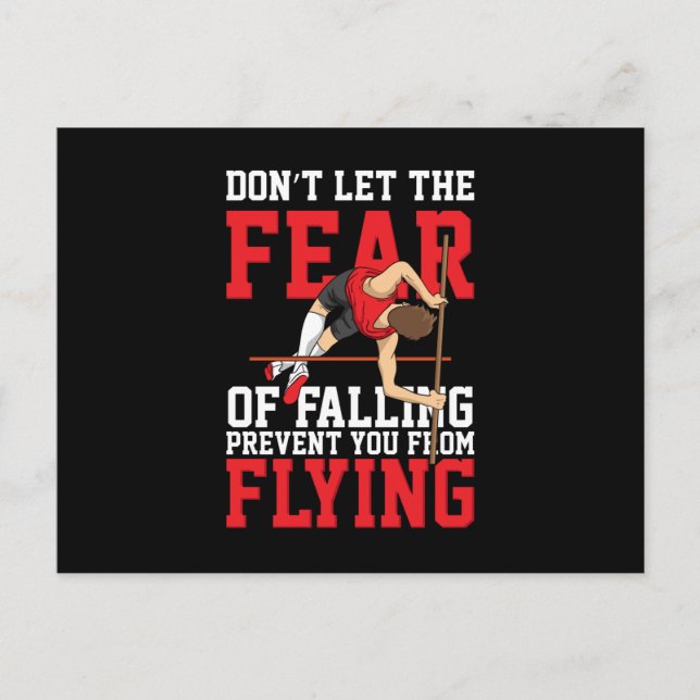 Pole Vaulting Sport Vykort (Framsida)