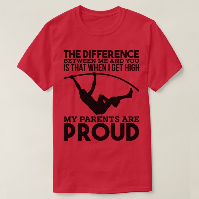 Pole Vaulting T Shirt (Design framsida)