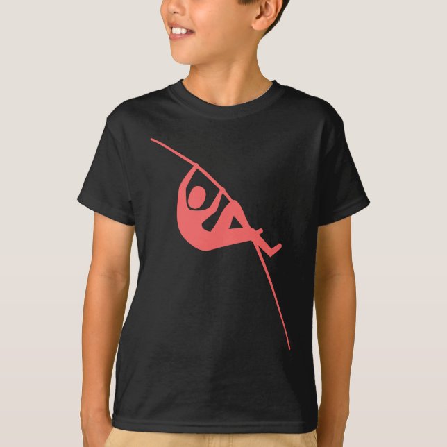 Pole Vaulting - Tropical Rosa T Shirt (Framsida)