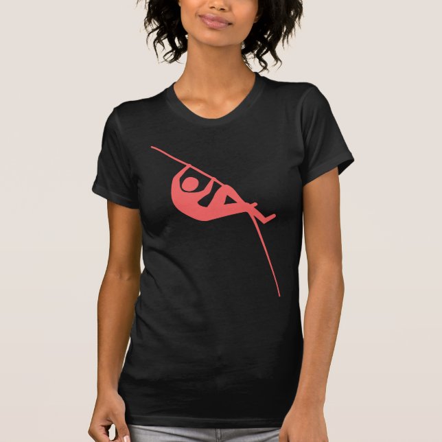 Pole Vaulting - Tropical Rosa Tee Shirt (Framsida)