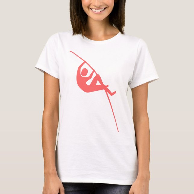 Pole Vaulting - Tropical Rosa Tee Shirt (Framsida)