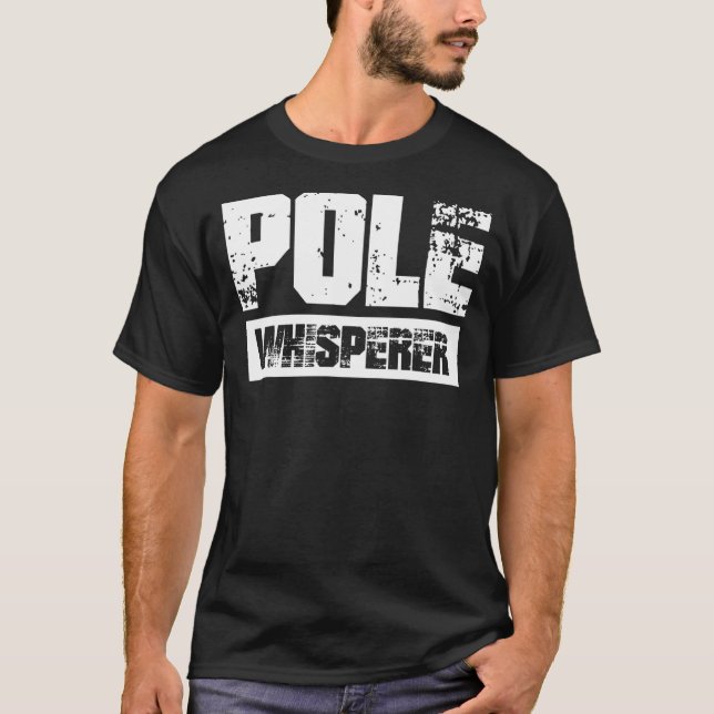Pole Whisperer Pole Vault T Shirt (Framsida)
