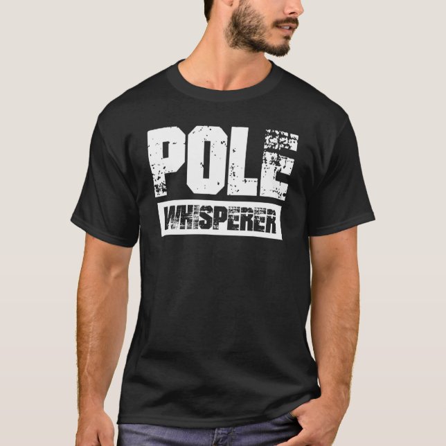 Pole Whisperer Pole Vault T Shirt (Framsida)