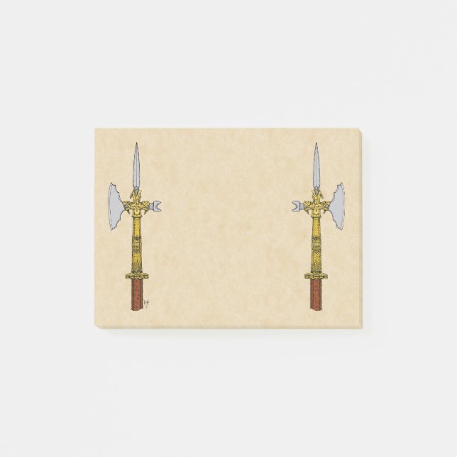 Poleaxe of Edward IV Post-it Block (Framsida)