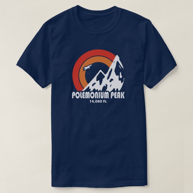 Polemonium Peak California Sun Eagle T Shirt (Design framsida)
