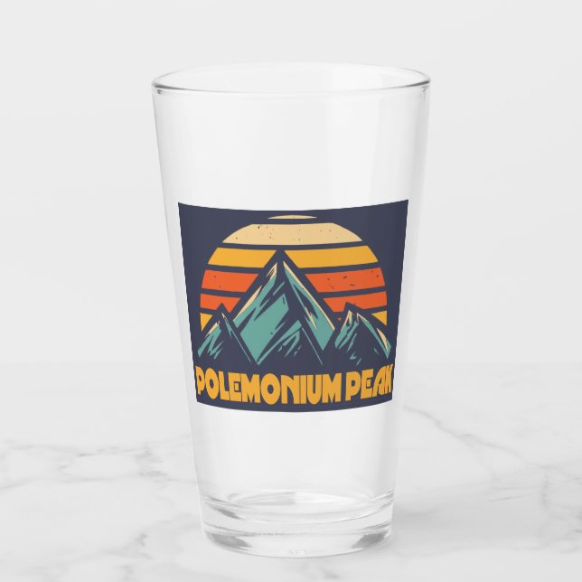 Polemonium Peak Kalifornien Retro Turkos Glaskopp (Framsida)