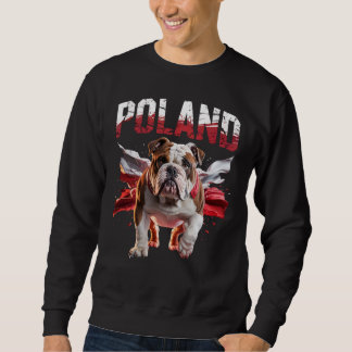 Polen Bulldoggar Stolt Hundälskare Kläder för Fans Lång Ärmad Tröja