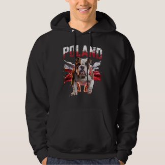 Polen Bulldoggar Stolt Kläder för Hundälskare Fans Hoodie