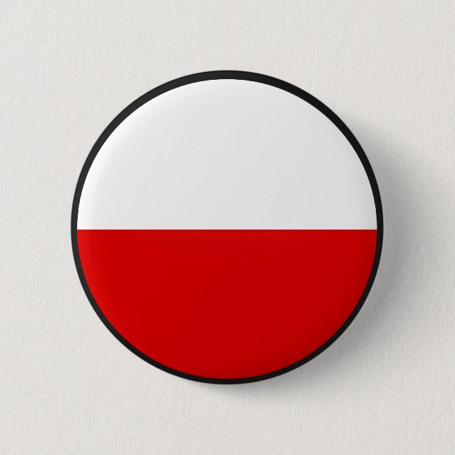 Polen cirklar den kvalitets- flagga knapp (Framsida)