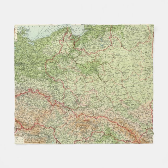 Polen & CzechoSlovakia Fleecefilt (Framsidan (Horisontell))