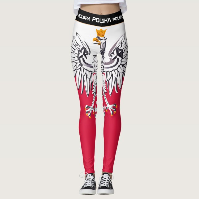Polen & Eagle, polska mode-resor/sport Leggings (Framsida)