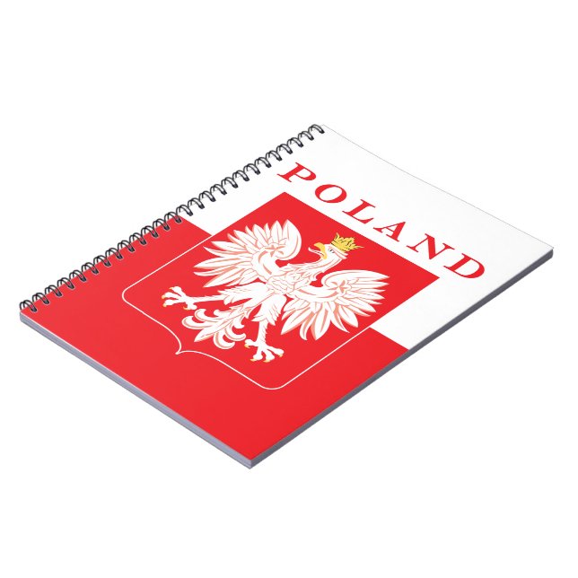 Polen Eagle Red Shield Anteckningsbok (Vänstra Sidan)