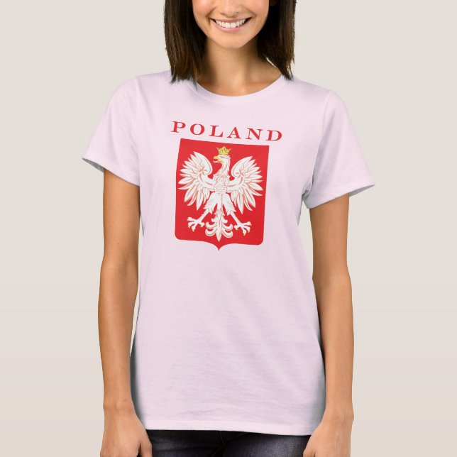 Polen Eagle Red Shield T-shirt (Framsida)