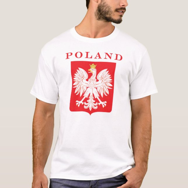 Polen Eagle Red Shield T-shirt (Framsida)
