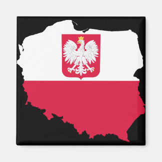Polen Emblem Karta Magnet