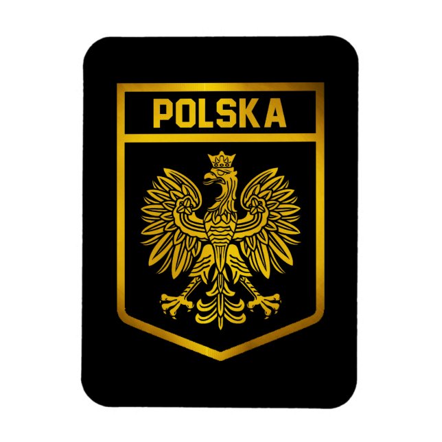 Polen Emblem Magnet (Vertikal)
