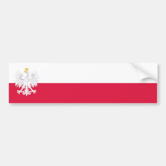 Polen Fahne/Flagge Autoaufkleber Bildekal