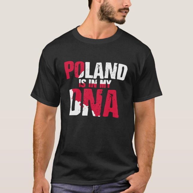 Polen finns i mitt dna  1 t shirt (Framsida)