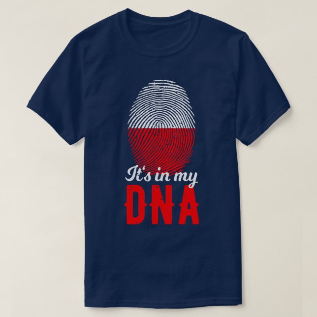 Polen finns i mitt DNA T Shirt (Design framsida)