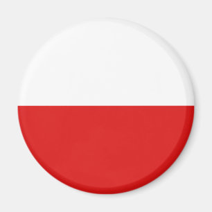 Polen Fisheye flaggamagnet Magnet