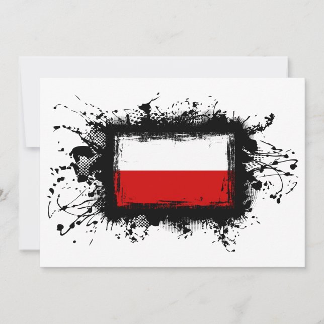 Polen Flagga (Framsida)