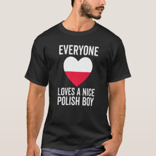 Polen Flagga Alla Kärlek A Nice polsk pojke T Shirt