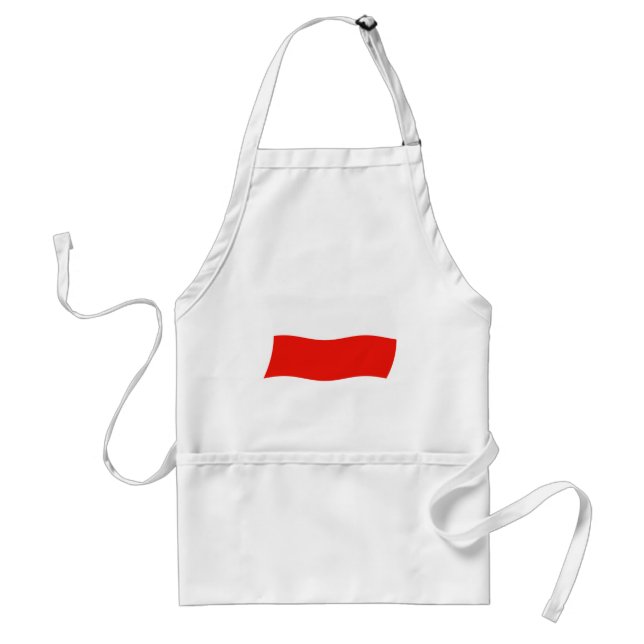 Polen Flagga Apron Förkläde (Framsidan)