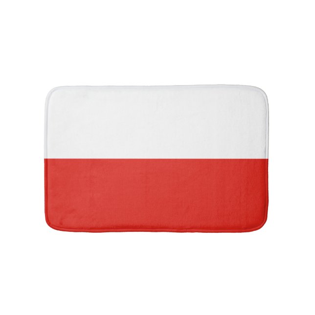 Polen flagga badrumsmatta (Framsidan)