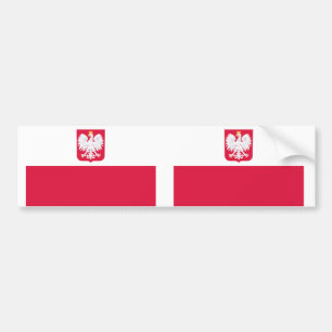 Polen flagga bildekal