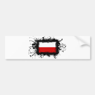 Polen flagga bildekal