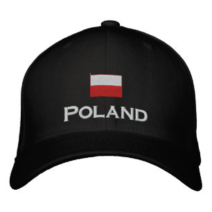Polen Flagga Broderad Keps