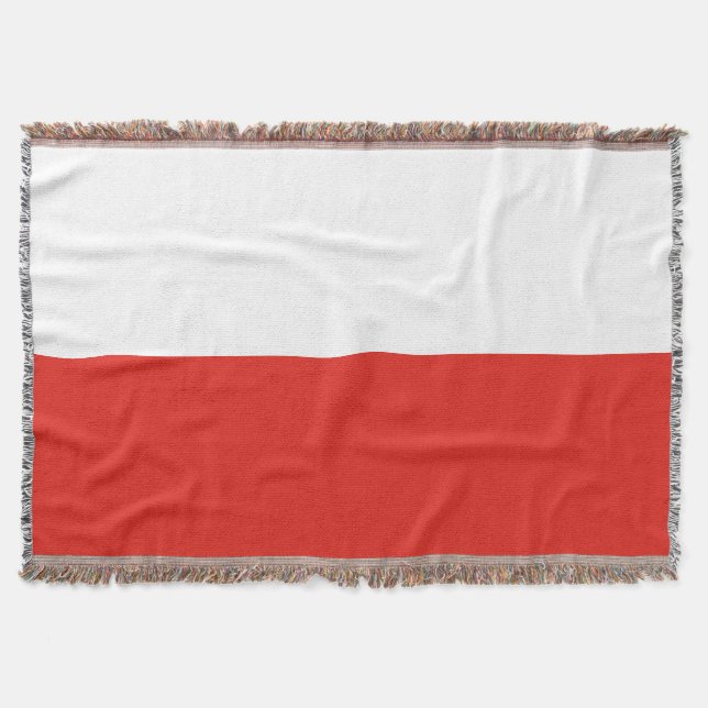Polen flagga filt (Framsidan)