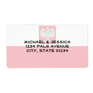 Polen flagga fraktsedel