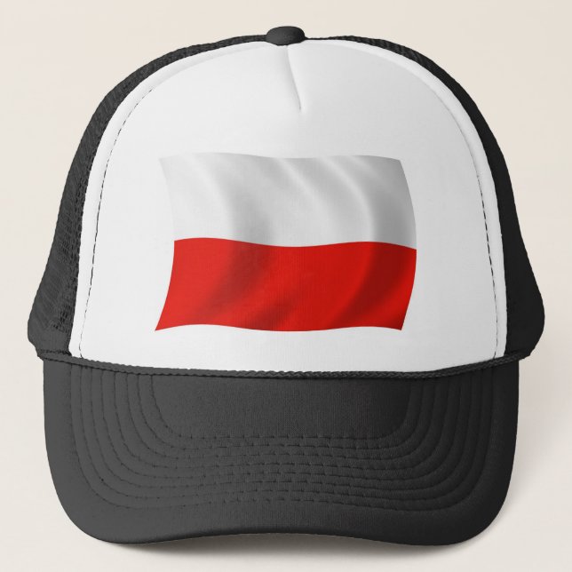 Polen Flagga Hat Keps (Framsida)