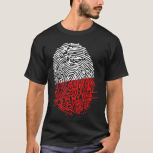 Polen Flagga i mitt DNA polska T Shirt