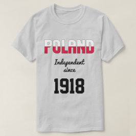 Polen Flagga Independence Firande T Shirt