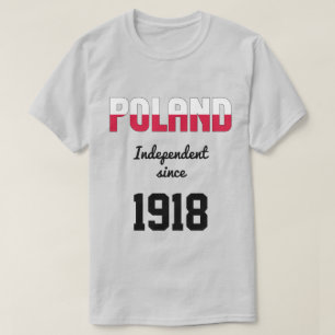 Polen Flagga Independence Firande T Shirt
