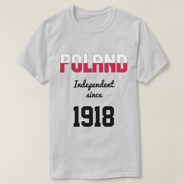Polen Flagga Independence Firande T Shirt (Design framsida)