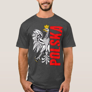 Polen Flagga Jersey Polska Futbol T Shirt