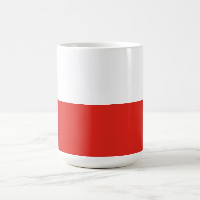 Polen flagga kaffemugg (Center)