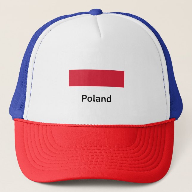 Polen Flagga Keps (Framsida)
