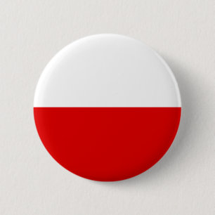 Polen flagga knapp