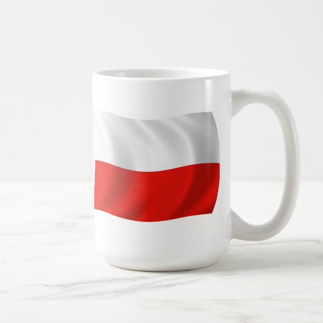 Polen Flagga Kopp (Höger)